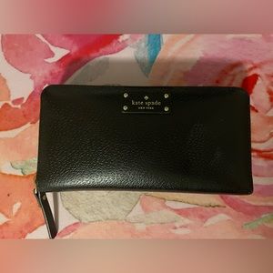 Kate Spade Black Large Wallet